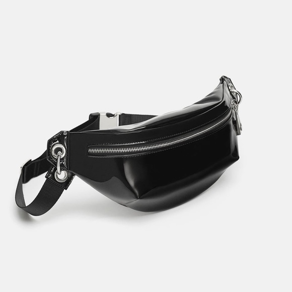 leather belt bag zara